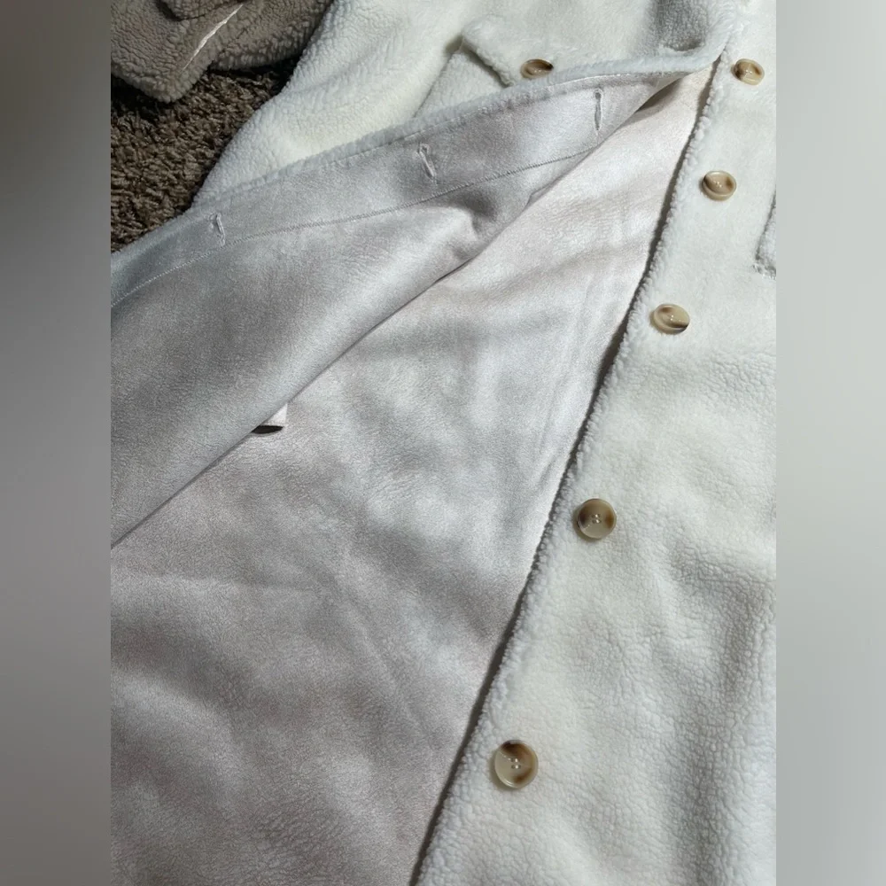 Rebecca Minkoff Plush Long Shirt Jacket - Picture 5 of 12